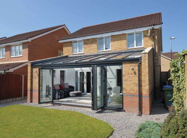 polycarbonate roofed conservatory