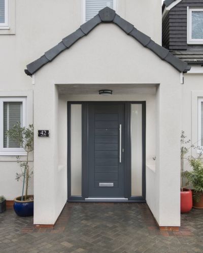Solidor compoiste door installation in conjunction with Solidor as part of a TV ad campaign.