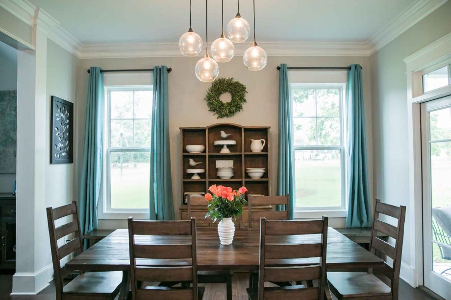 Modern Rustic Farmhouse Style Wood Dining Room