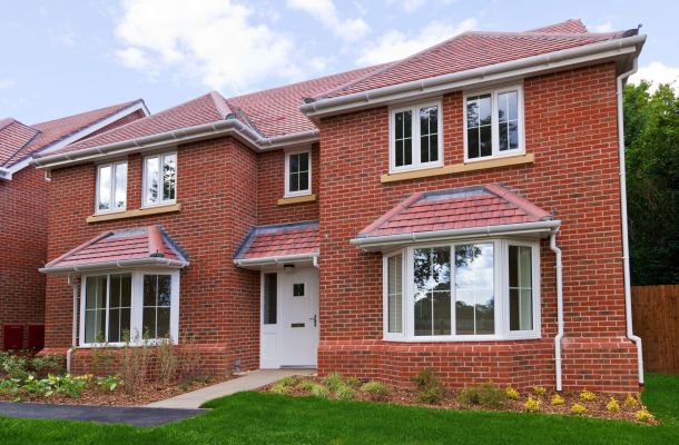 external view of kommerling windows in a detached property