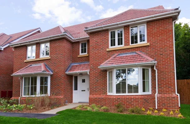 external view of kommerling windows in a detached property
