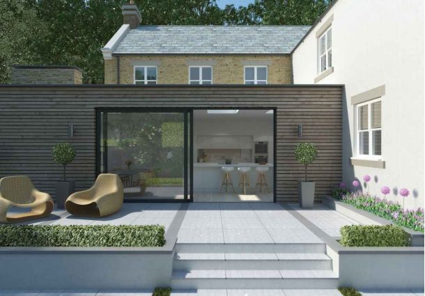 large open two pane sliding patio door (exterior view)
