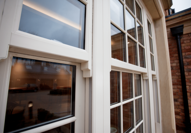 Veka sliding sash window detail