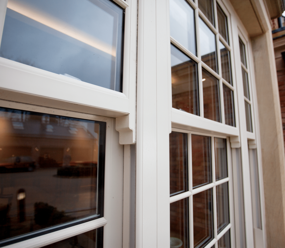 Veka sliding sash window detail