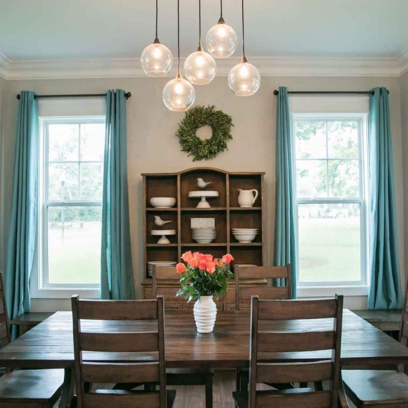 Modern Rustic Farmhouse Style Wood Dining Room