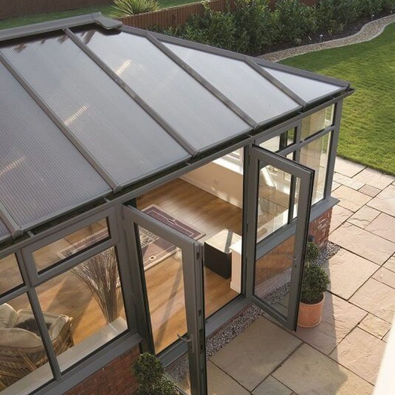 polycarbonate roofed conservatory