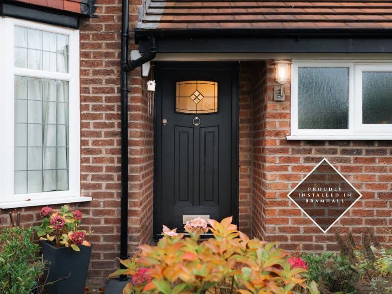 installation from alexander windows of a black rockdoor newark