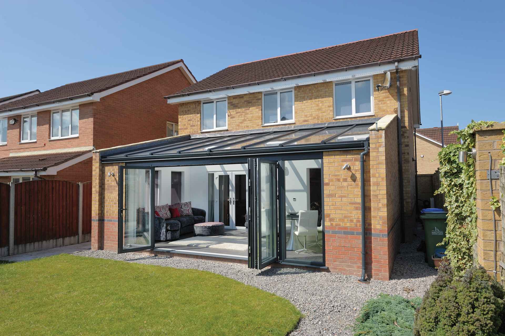 polycarbonate roofed conservatory