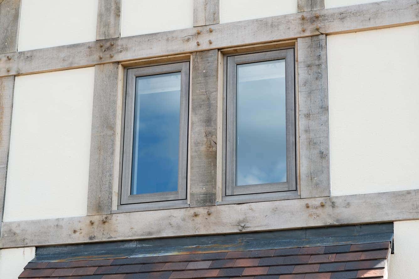 The Residence Collection R2 flush windows in Silvered Oak