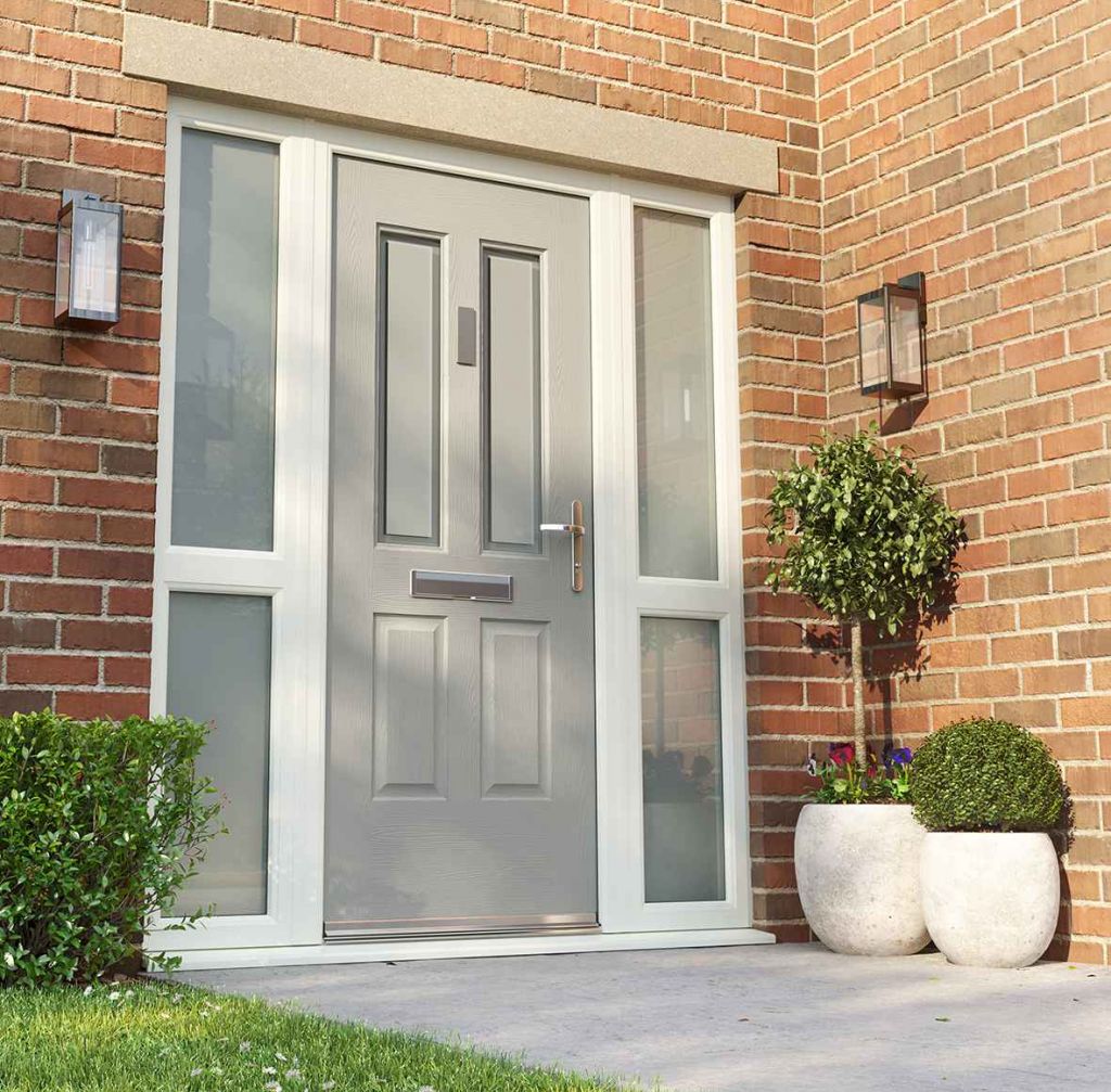 Agate Grey Jacobean Front Door