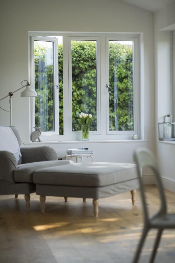 interior view of a residence collection flush window