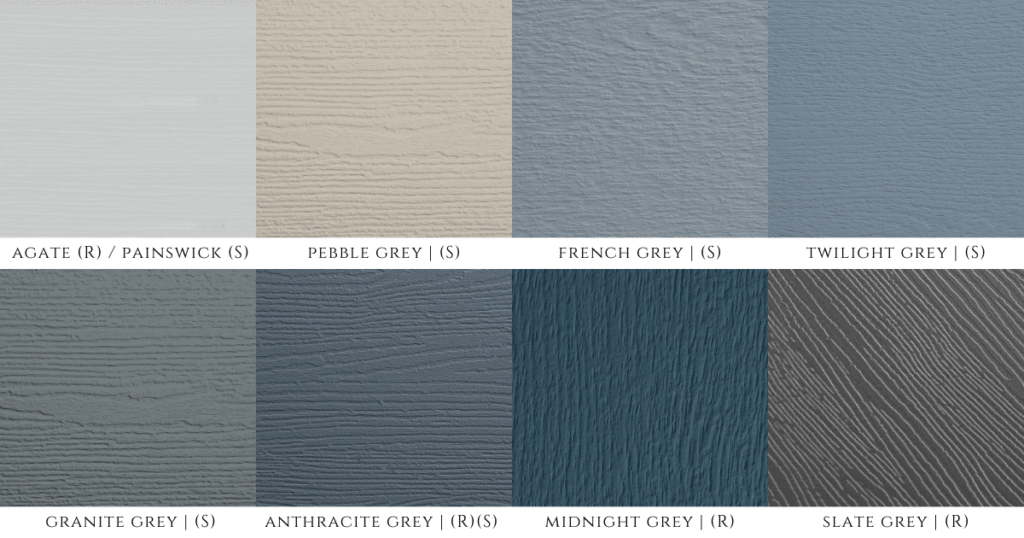 shades of grey colour pallet