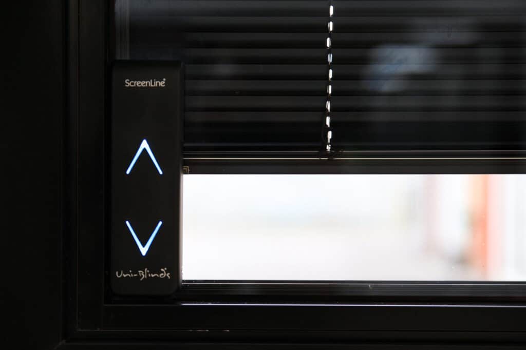 remote operated integral blinds
