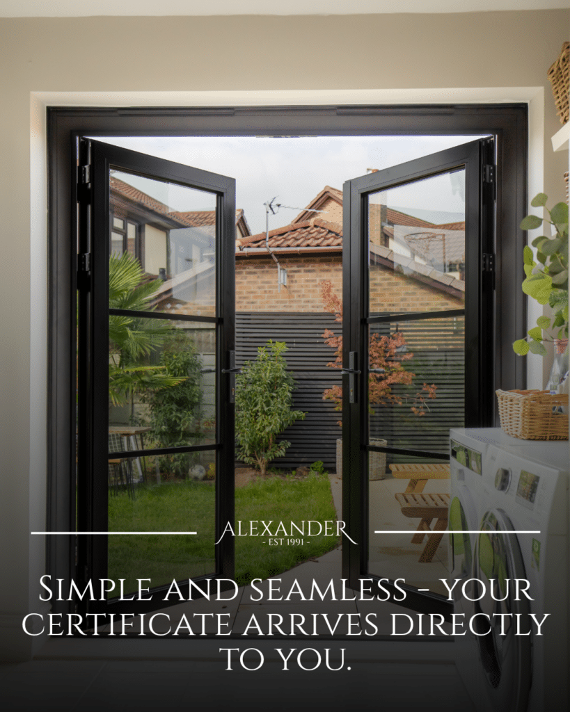 simple and seamless - your certificate arrives directly to you.