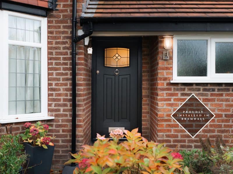 installation from alexander windows of a black rockdoor newark
